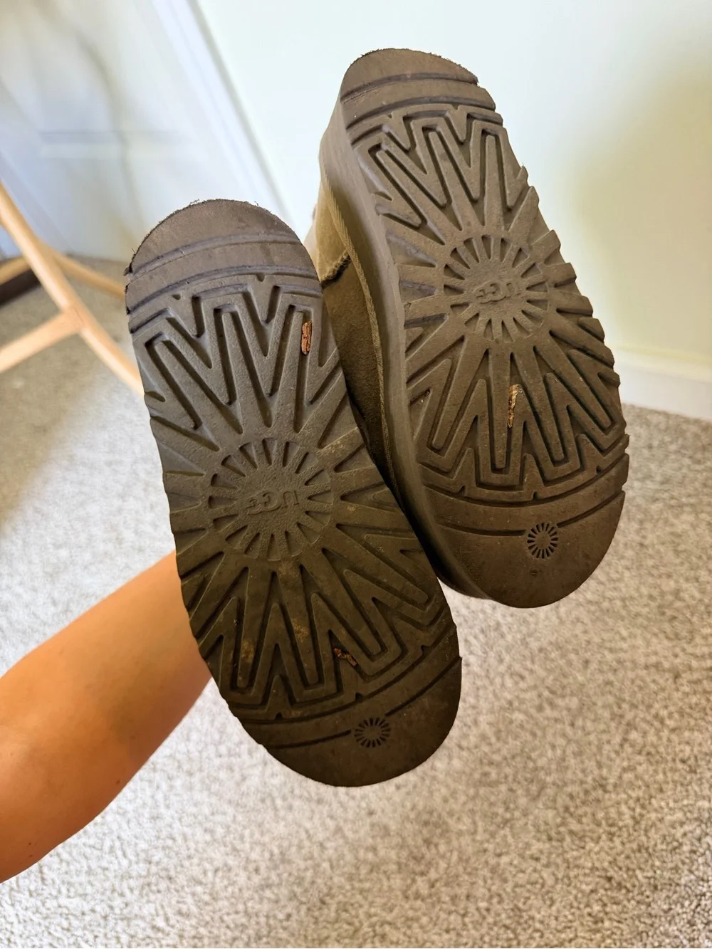 Ugg girls platform boots